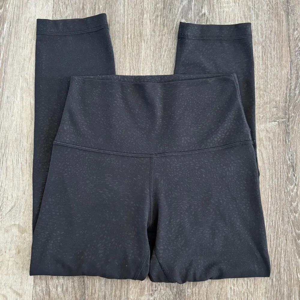 Lululemon Align Crop *21” Polar Shift Emboss Black - Size: 4 - Picture 5 of 11